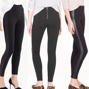 J CREW PIXIE PANT WITH LEATHER TUX STRIPE SIZE 4R